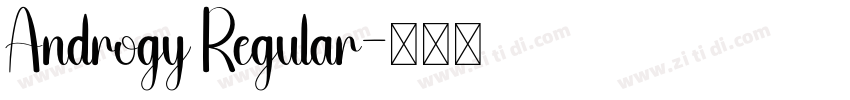 Androgy Regular字体转换 Androgy Regular字体转换
